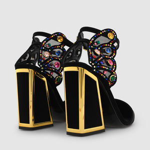 NAIRA SANDALS BLACK / MULTI