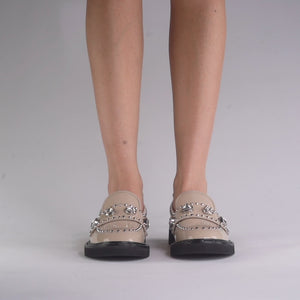 ZURY CLAY/SILVER LOAFER