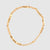 KM JEWELRY: PRISM STUD BEAD SHORT NECKLACE GOLD